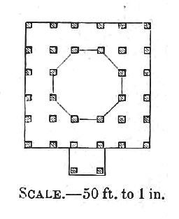 Architectural plan of Mir Abu Turab's Tomb in Ahmedabad India