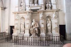 Michelangelo's Moses sculpture at San Pietro in Vincoli in Rome