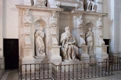 Michelangelo's Moses statue in San Pietro in Vincoli church