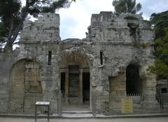 Temple of Diana ancient Roman temple in Nîmes Gard France