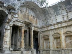 Temple of Diana ruins in Nîmes, Gard, France