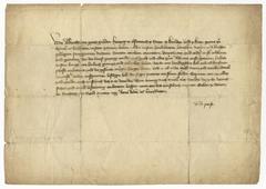 Trade privilege document of Duke Albrecht allowing Ljubljana townspeople to trade towards Vienna and other Austrian cities and markets