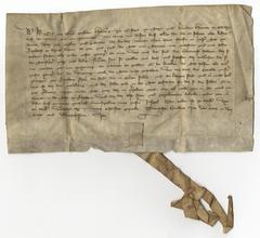 Medieval document signed by Vojvoda Oton from 1320