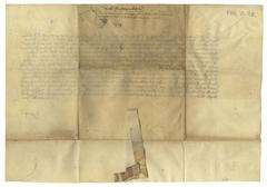 Historical document of Nadvojvoda Ernest granting permission to Ljubljana townspeople for new butcher stalls