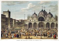 French troops entering Venice and removing the horses from the Basilica of Saint Mark