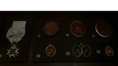 Knight's Cross of the Military Order of Merit and other medallions at the Musée de l'Armée