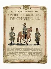 Avis à la belle jeunesse, 5th Regiment of Chasseurs memorial plaque from general Joseph Émile Vanson legacy 1901