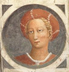Portrait medallion of a man by Masaccio