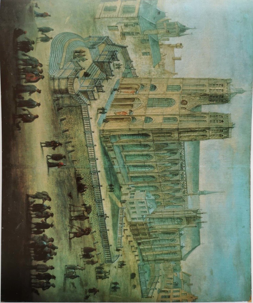 Painting of De Sint-Michielskerk church by Andreas Martin