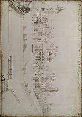 Map of the Soutkeijr district in Brussels from 1732 by Derons