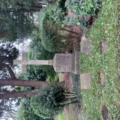 Grave of German politician Georg Freiherr von Rheinbaben at Nordfriedhof cemetery in Düsseldorf