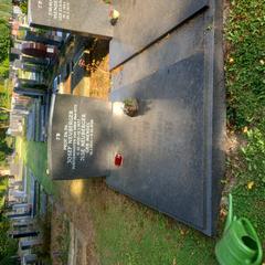 Grave of German politician Josef Neuberger and his wife Ilse Mendel at Jewish Cemetery Northfriedhof in Düsseldorf