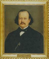 Portrait of Arthur de La Borderie painted by Gustave Marquerie in 1872