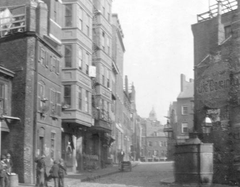 Historic North Street looking from North Square in Boston around 1894