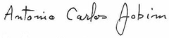 Signature of Tom Jobim