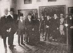 Inauguration ceremony of the Pinacoteca Municipal Ignacio Merino on May 29, 1925 with government authorities present