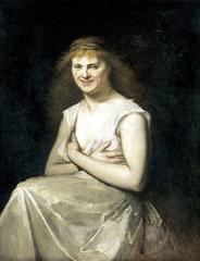 Portrait of a laughing woman titled La mujer que se ríe (La loca) from 1865/1876