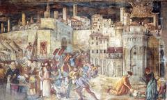 Benedetto Bonfigli painting Burial of St Ercolano outside the Gates of Perugia