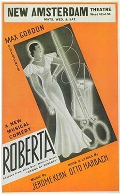 Original Broadway poster of Roberta musical from 1933