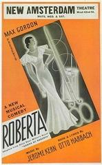 Original Broadway poster of Roberta musical from 1933