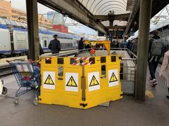 Old condemned escalator at Lyon-Part-Dieu train station