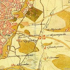 Fragment of a map from 1812