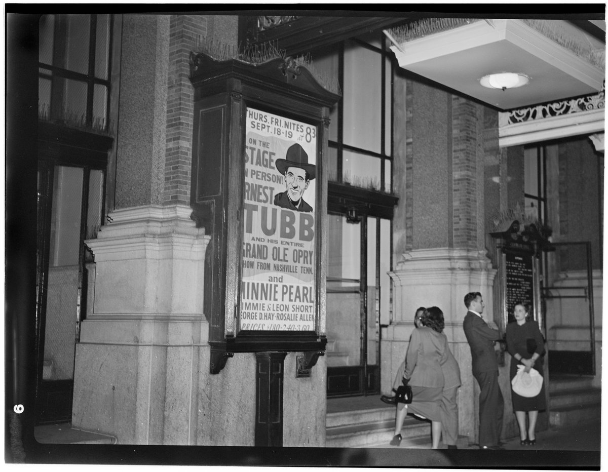 Ernest Tubb poster for Carnegie Hall concert in New York, September 18-19, 1947