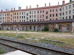 Abandoned buildings at Gare Saint-Paul in Lyon 5th arrondissement