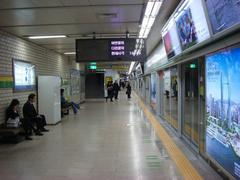 Seolleung Station entrance with modern architecture and clear signage
