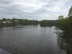 Vanhankaupunki rapids viewed from Viikki eastern bank in Helsinki
