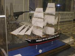Model of HMS Beagle ship in Zoological Museum Saint Petersburg