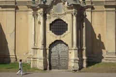Church of the Ascension in Vilnius Lithuania historic 18th century Baroque-style building exterior