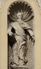 Statue of Moses inside the Missionaries Church in Vilnius, Lithuania