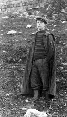 Photograph of Baruch Pirber, the first casualty treated by Clalit Health Services in 1911