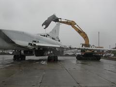 Ukrainian Tupolev TU-22M Backfire bomber dismantled at scrapyard with Cooperative Threat Reduction Program assistance