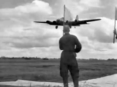 B-17 aircraft of 15th USAAF arriving at Poltava Airfield Ukraine June 1944