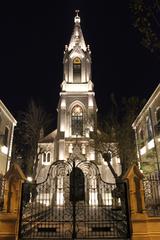Saviour Church in Baku with blue sky background