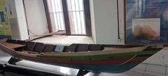 Colorful traditional Jukung boat at Museum Bahari in Indonesia