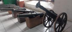 Meriam cannon displayed at Museum Bahari in Jakarta