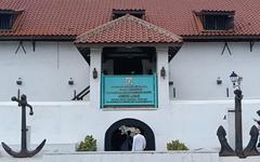 Entrance gate of Museum Bahari with traditional architectural style in Jakarta