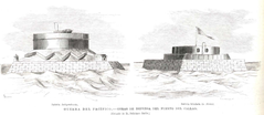 Historic batteries of Callao in 1879