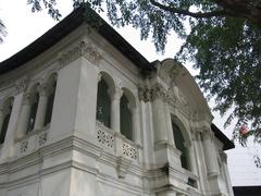 Balcony with decorative railings at the Singapore Art Museum