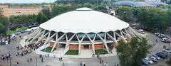 Renewed Palazzetto dello Sport sports arena in Rome