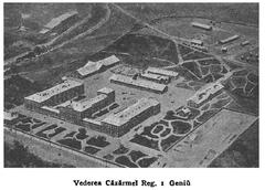 Cazarma Regimentului 1 Geniu historic building with eastern and western wings and central pavilion