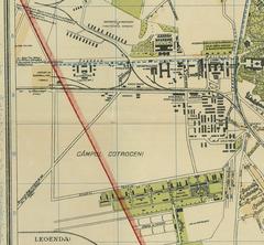 Military installations at Cotroceni field in 1921