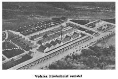 Historic smoke stack of Pirotehnia Armatei built in 1889