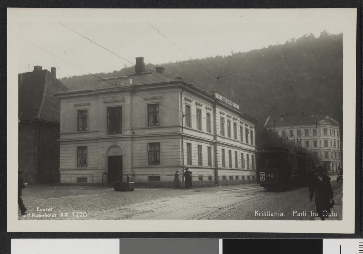 Historic view of Ekebergveien and Gamlebyen near Oslo Hospital in Oslo