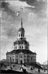 Hedvig Eleonora Church oil painting exterior view proposal by G.J. Adelcrantz the elder 1724
