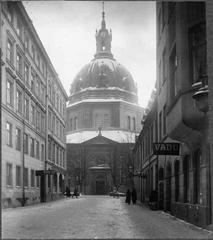 Hedvig Eleonora Church exterior view from the north side in Stockholm