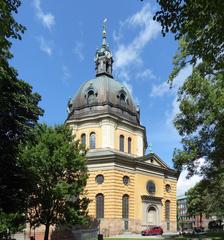 Hedvig Eleonora Church in Stockholm with clear sky